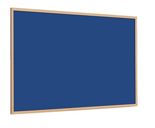 Best Value Magiboards Slim Wood Frame Felt Noticbrd Blue 1500x1200mm