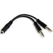 Best Value StarTech 3.5mm 4 Pin to 2x 3 Pin 3.5mm