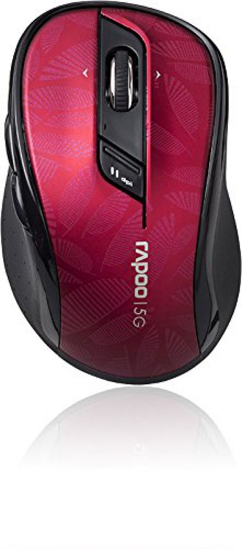 Best Value Rapoo 7100P 1000 DPI Red Wireless Mouse