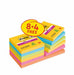 Post-it Super Sticky Notes Carnival Colour Collection 76 mm x 76 mm 90 Sheets per pad (Pack 8 + 4 FREE)  7100259227