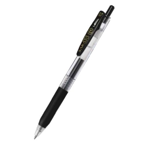 Zebra Sarasa Clip Eco Gel Pen Medium Point Black (Pack 12) 14321