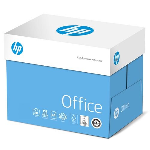 HP Office A4 Printer Paper White 80 gsm Matt 2500 Sheets