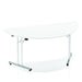 Dynamic Impulse 1600mm Folding Semi circle Table White Top I000712