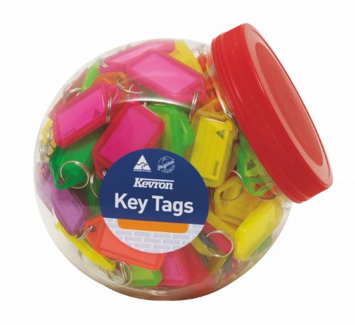 Best Value Kevron Keytags Plastic Tub Assorted ID5AC150Z (PK150)