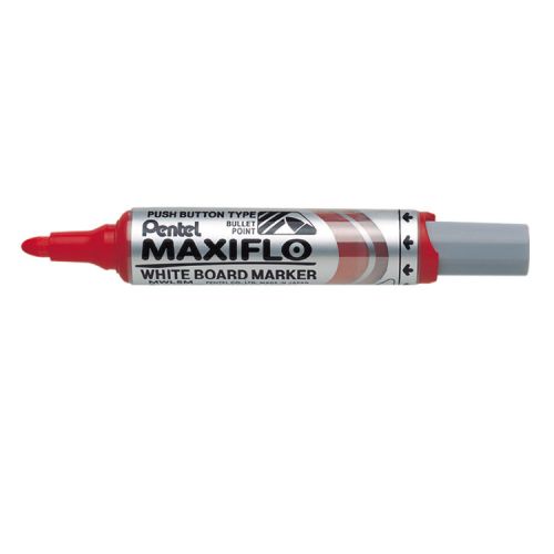 Best Value Pentel Whiteboard Marker Bullet Tip Red PK12