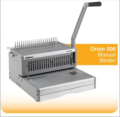 Best Value Fellowes Orion Manual Comb Binder