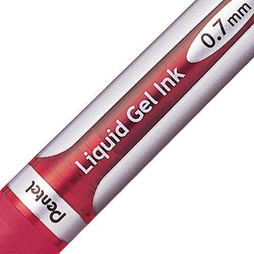 Pentel Energel XM Gel Tintenroller Feine Spitze 0,7 mm Rot PK12