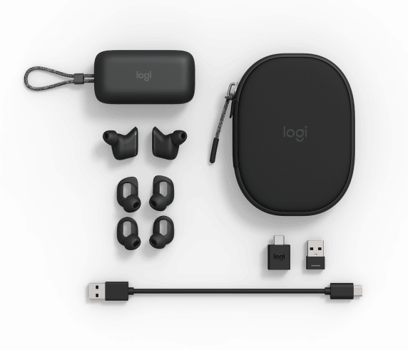 Logitech ZONE TRUE WIRELESS – GRAPHIT – EMEA